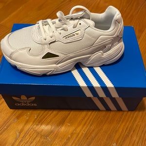 Adidas white Falcon brand new